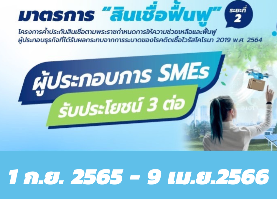 มาตรการ สินเชื่อฟื้นฟู สำหรับผู้ประกอบการ SMEs