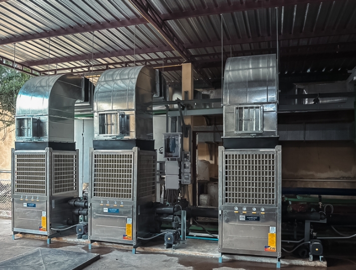 ภาพหน้างาน PAC Heat Pump โรงแรมดุสิตธานี หัวหิน