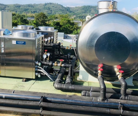 ภาพหน้างานระบบน้ำร้อน PAC HEATRALIZED และ PAC Kommercial ลายัน กรีน พาร์ค ภูเก็ต